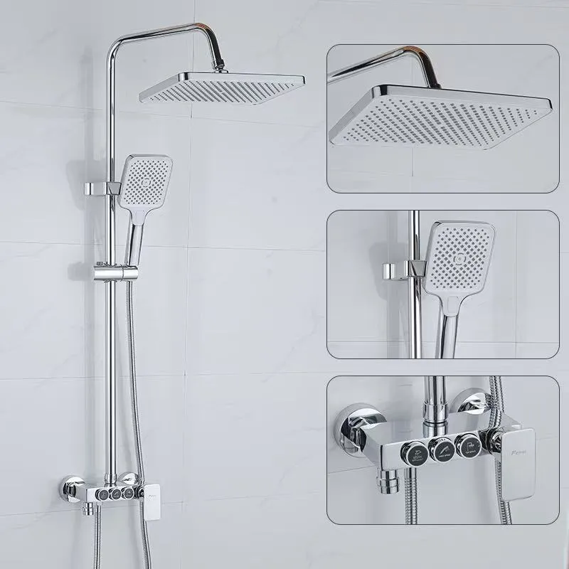 🛁🚿 طقم دوش فاخر 3 في 1 – تجربة استحمام راقية بمعايير الفنادق