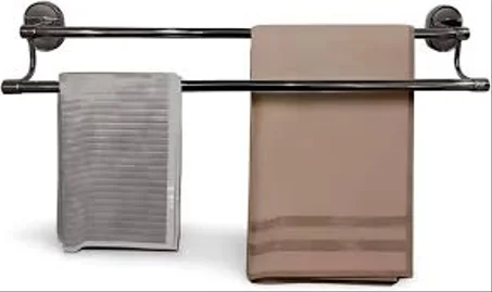 فواطة مجوز استانلس بيراميد 60 سم Double Towel bar