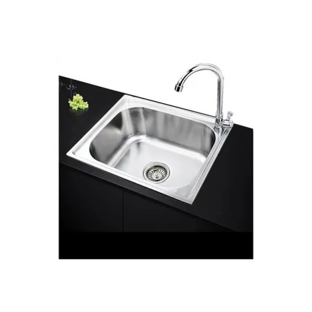 حوض مطبخ أبيض أنيق – مقاس 50 × 40 سم