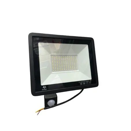 🔥💡 كشاف LED 100W مع حساس الحركة – إضاءة ذكية وأمان أكثر!