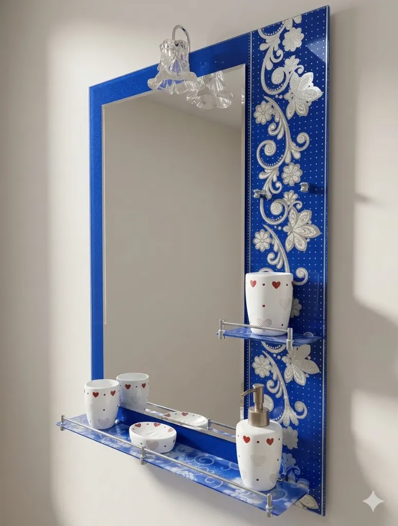 .. مرآة الحمام العصرية بنقوش "الأرابيسك" المضيئة ✨