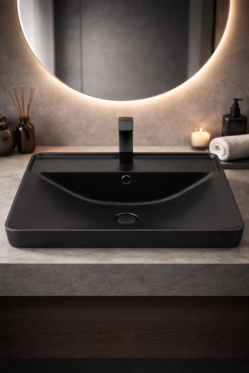 مغسلة حمام سيراميك FERRI – تصميم عصري وأنيق