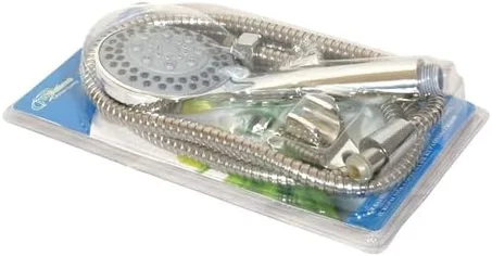 طقم راس دش محمول باليد مع خرطوم وحامل راس دش من راهالايف | اكسسوارات دش من 3 قطع | ملحقات الحمام