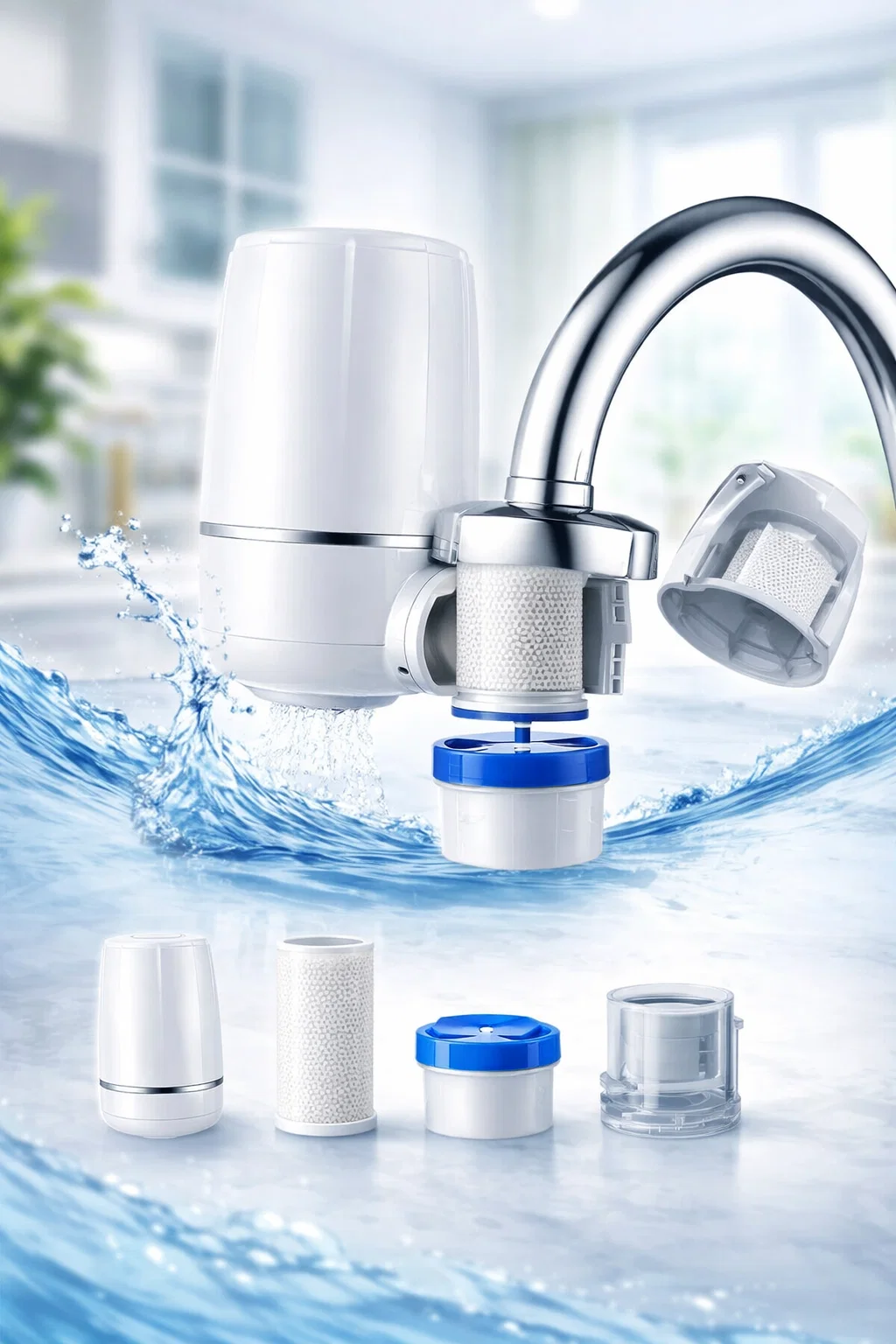 💧 فلتر ماء الحنفية – تنقية 2 مراحل