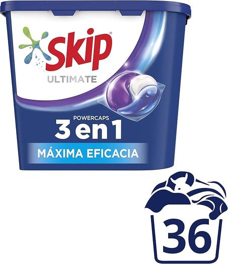 Skip Ultimate Detergente en Cápsulas Máxima Eficacia 36 lavados