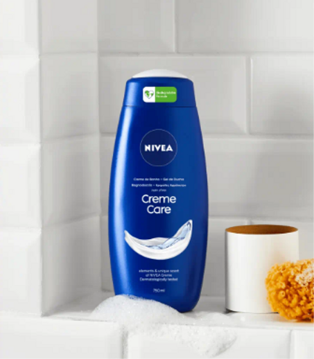 NIVEA Care & soft Shower Creme Soft (250 ml) Enriched with Almond Oil, Moisturising Gel Body