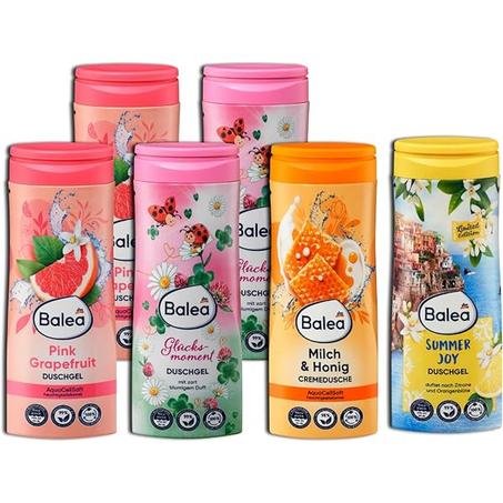 Balea Sweet Clementine Shower Gel with Mandarin and Vanilla Fragrance 300 ml