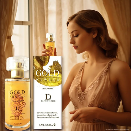 Gold powder perfume