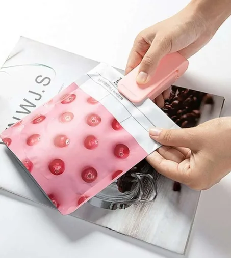 Clip portátil para máquina de sellado de bolsas de plástico, prácticos utensilios de cocina para aperitivos