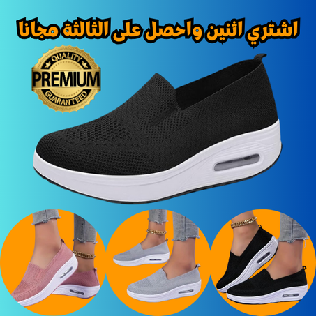 حذاء رياضي نسائي مريح لتقويم العظام وتخفيف التوتر على القدمين