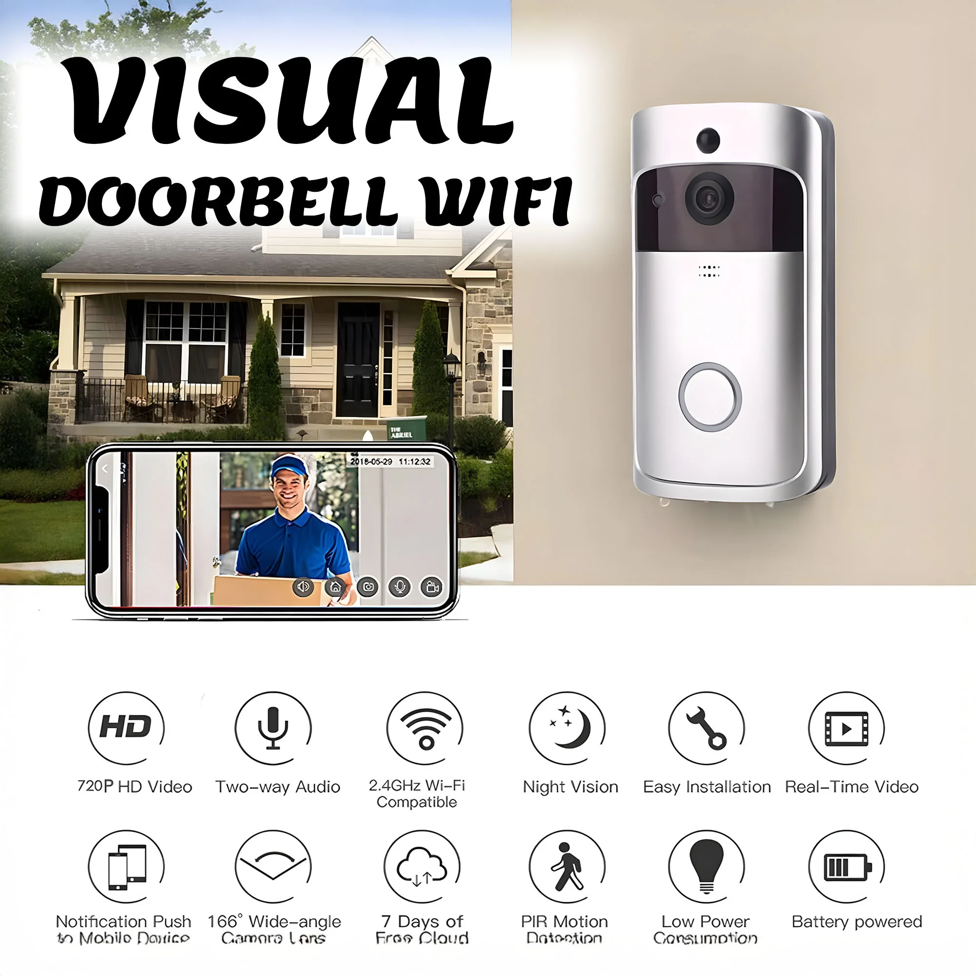 جرس الباب الذكي بكاميرا