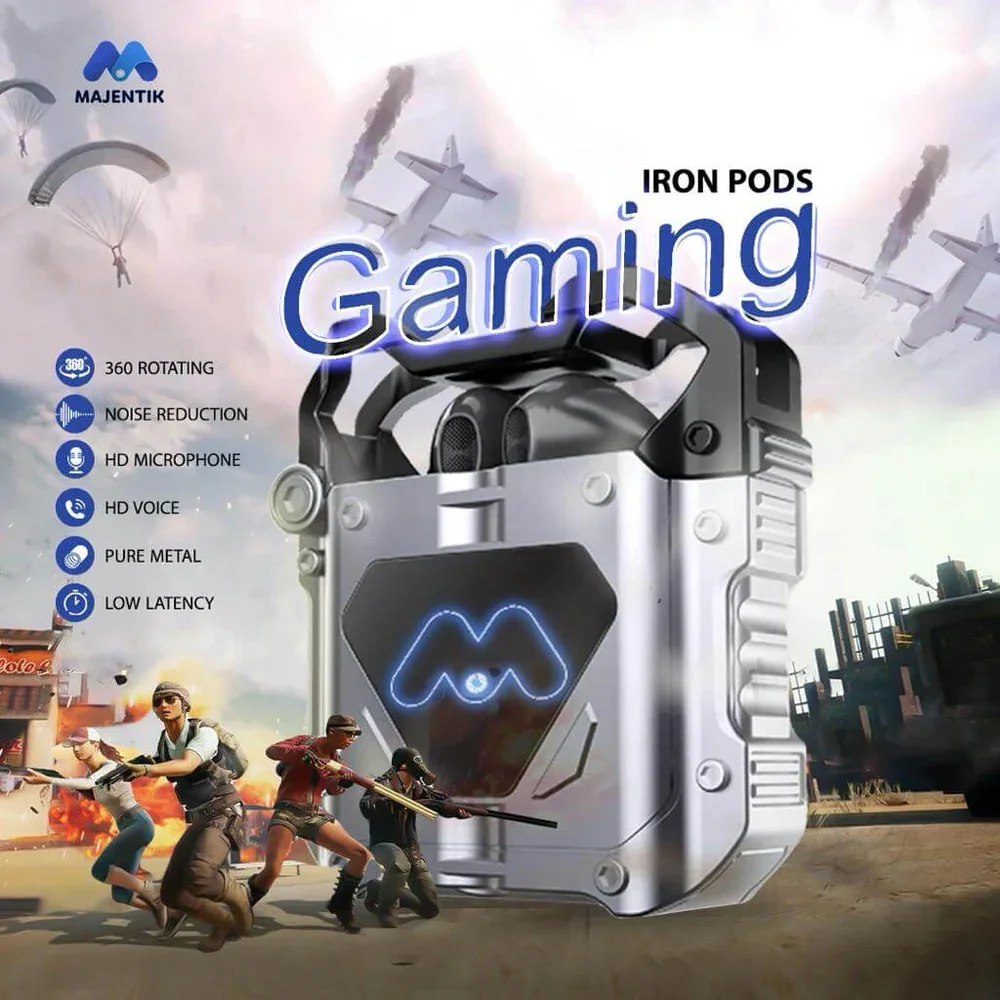 سماعة جيمنج Iron Pods – عش الجيم بأبعاد جديدة! 🎮🔥