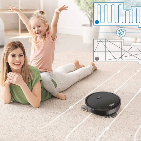 مكنسة كهربائية روبوتية  ثلاثية الابعاد بالذكاء الاصطناعي