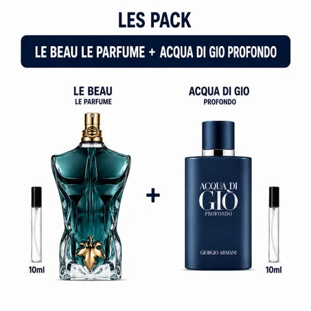 le beau le parfume 10ml + acqua di gio profondo 10ml