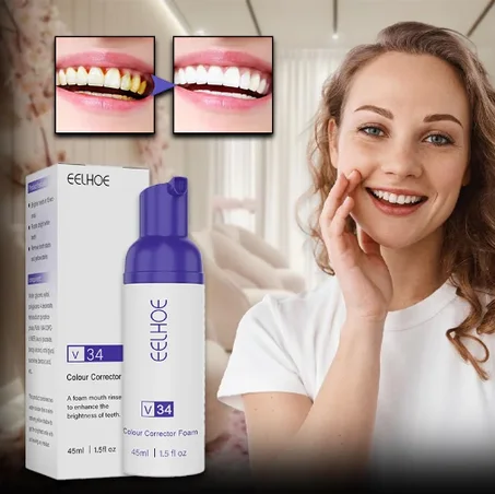 رغوة تبييض الأسنان الفورية