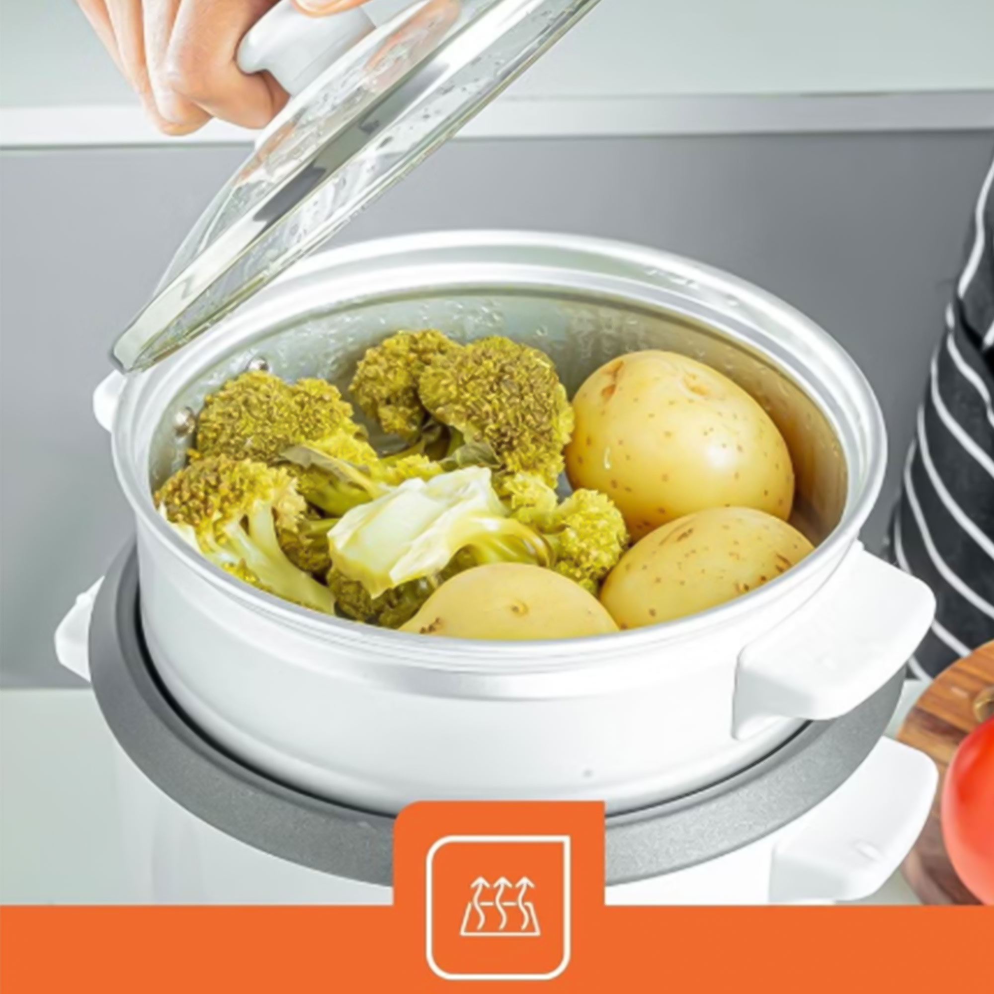 طباخ الأرز الكهربائي من دينيكس بضمان عامين