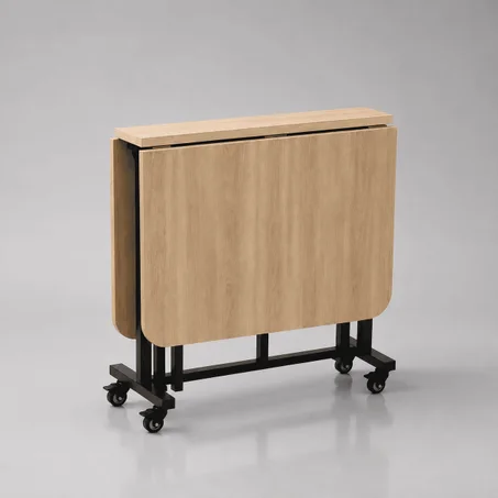 Table Pliante Extensible sur Roulettes