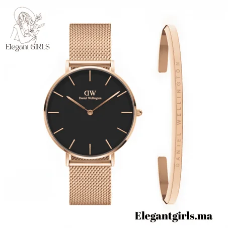 Montre Daniell Wellingtons Femme + Bracelet Offert