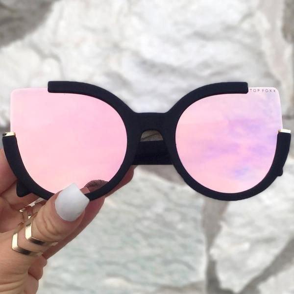 Sunglasses in Mirror Rose Gold