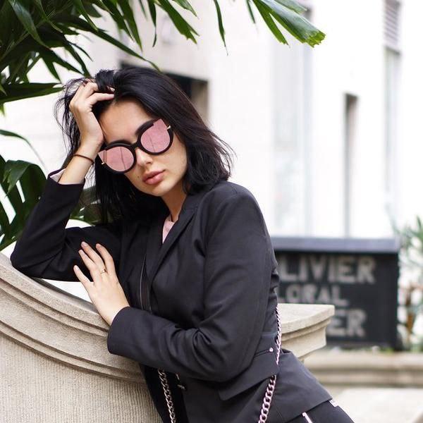Sunglasses in Mirror Rose Gold