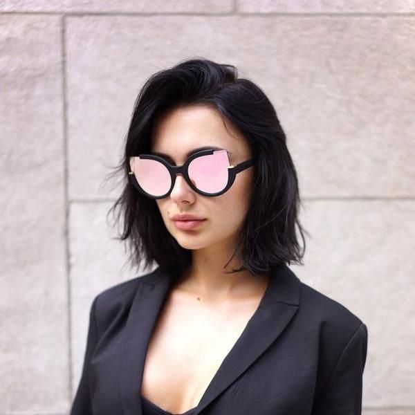 Sunglasses in Mirror Rose Gold