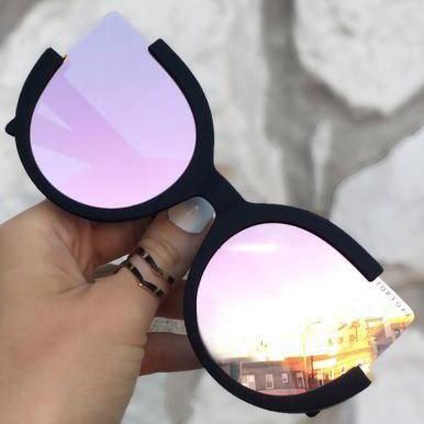 Sunglasses in Mirror Rose Gold
