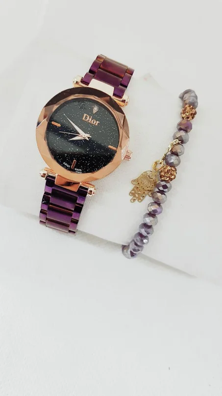 Montres Dior De Lux Pour Femme + Un Bracelet Gratuit  Remise De 70%