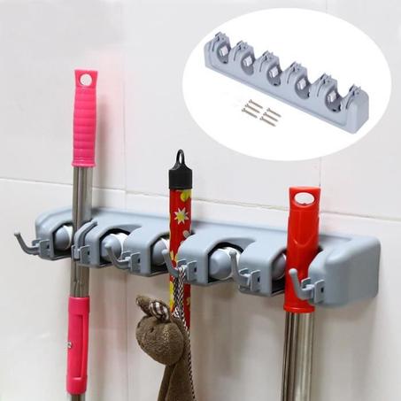 حامل المكنسة الممسحة ، شماعات المكنسة ، أدوات مكنسة مثبتة على الحائط ، أدوات تخزين الرف للمنزل والحديقة والمرائب