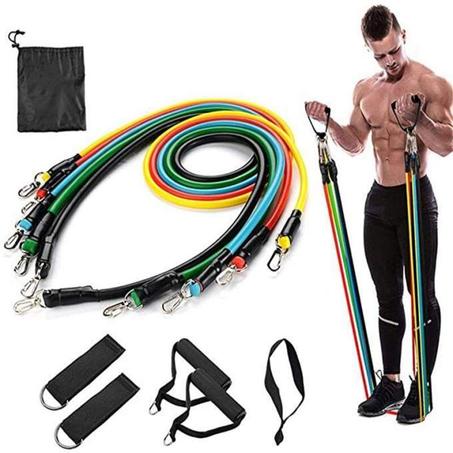 Cables de résistance pour musculation / جهاز مطاط للرياضة لجميع الجسم