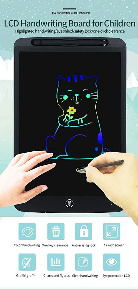 tablette LCD للكتابة والرسم اللانهائي