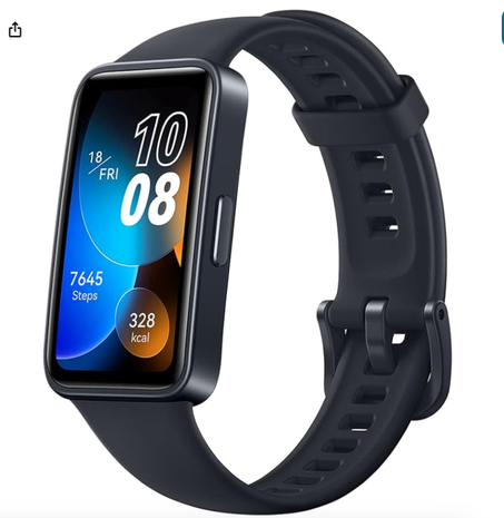 سوار ساعة ذكية 8 بتصميم رفيع للغاية وتتبع النوم العلمي وعمر بطارية لمدة اسبوعين، متوافق مع اندرويد واي او اس، ادارة الصحة