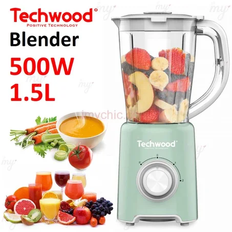 Techwood Blender Electrique - TBL-782- 500W- 1.5L-vert-menthe