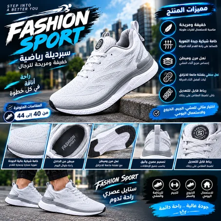FASHION SPORT GRIS 🩶