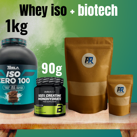 Whey iso 1kg+ creatine biotech 90g