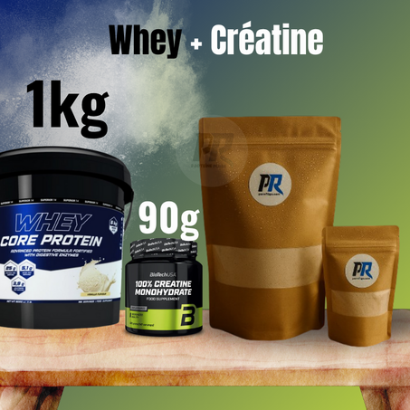 Whey 1kg+ creatine biotech 90g