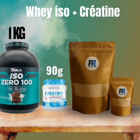 Whey iso 1 kg + Créatine hx 90g