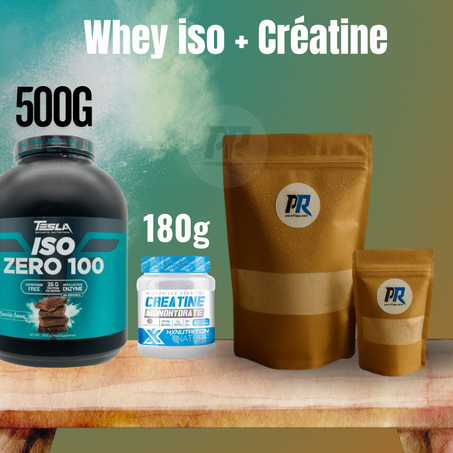 Whey iso 500g + Créatine hx 180g