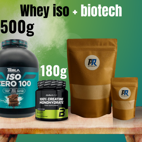 Whey iso 500g+ creatine biotech 180g
