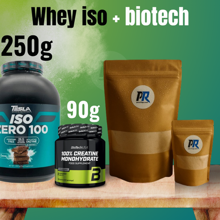 Whey iso 250g + creatine biotech 90g