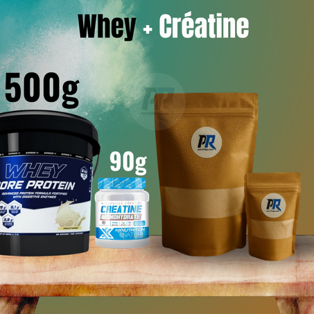 Whey 500g + Créatine hx 90g