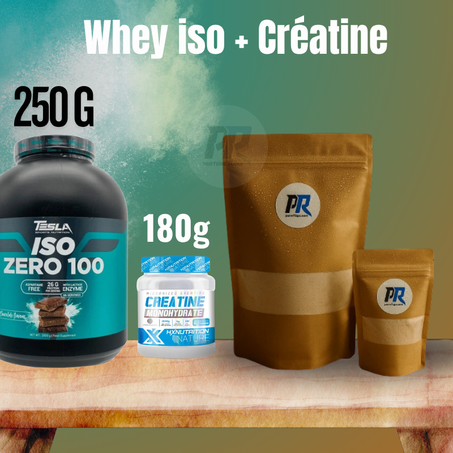 Whey iso 250 g + Créatine hx 180g