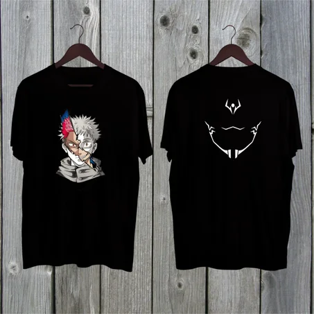 tshirt sukuna front and back