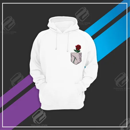 HOODIE FLEUR EN POCHE