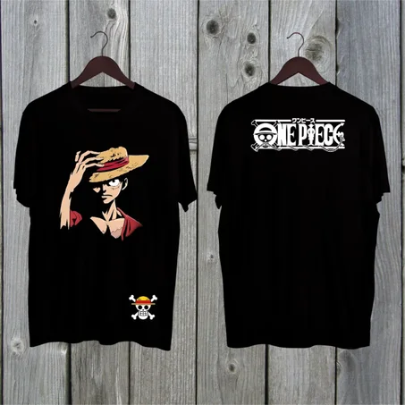 tshirt monky d luffy front and back