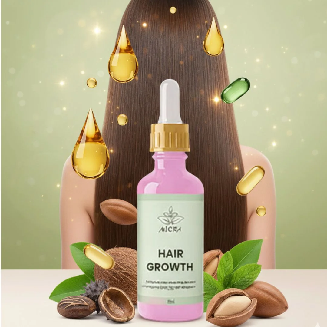 باك العناية الشاملة بالشعر والبشرة | زيت تطويل الشعر + شامبو البروتين + سيروم الهالات السوداء