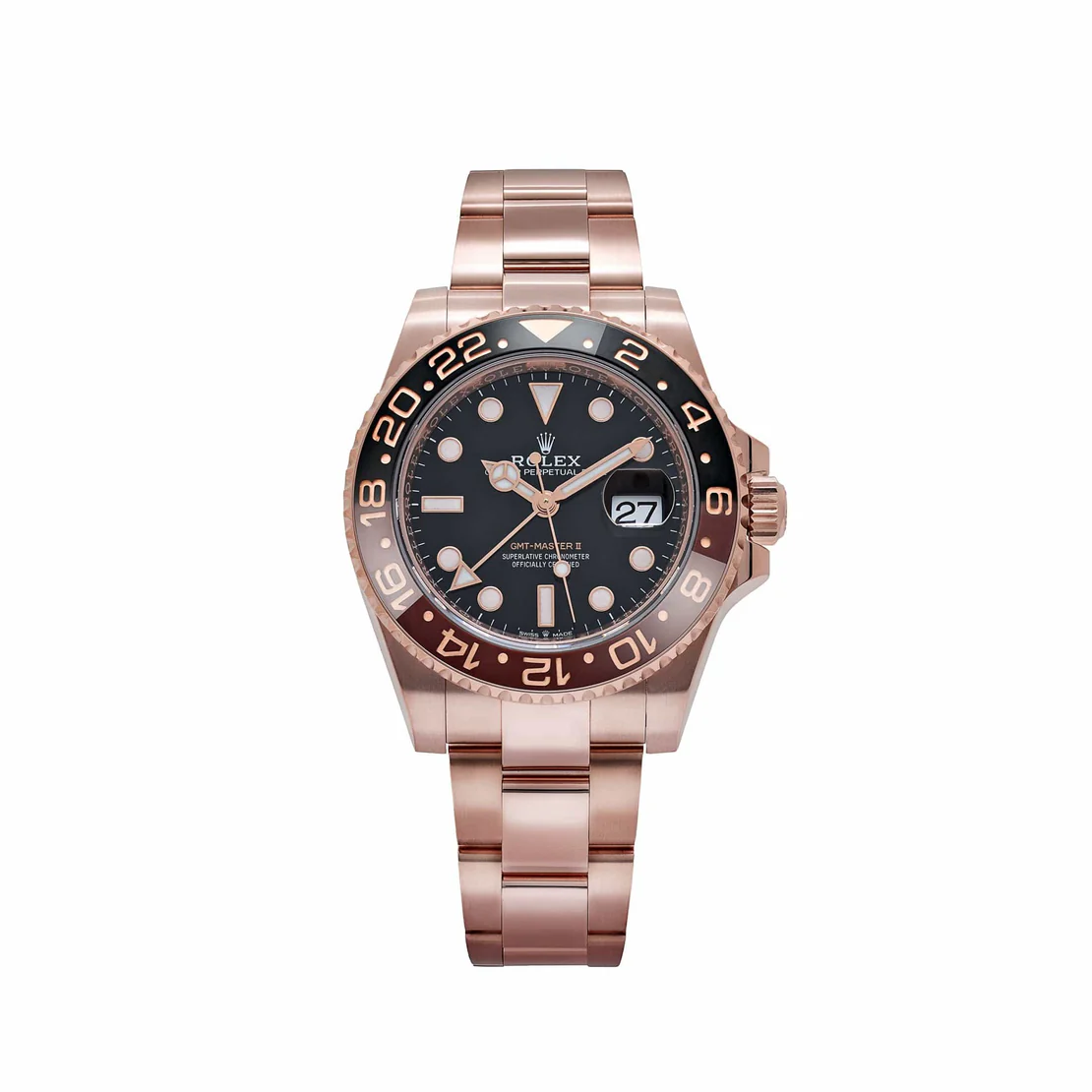 GMT-Master II  'Root Beer' Rose Gold Black Dial