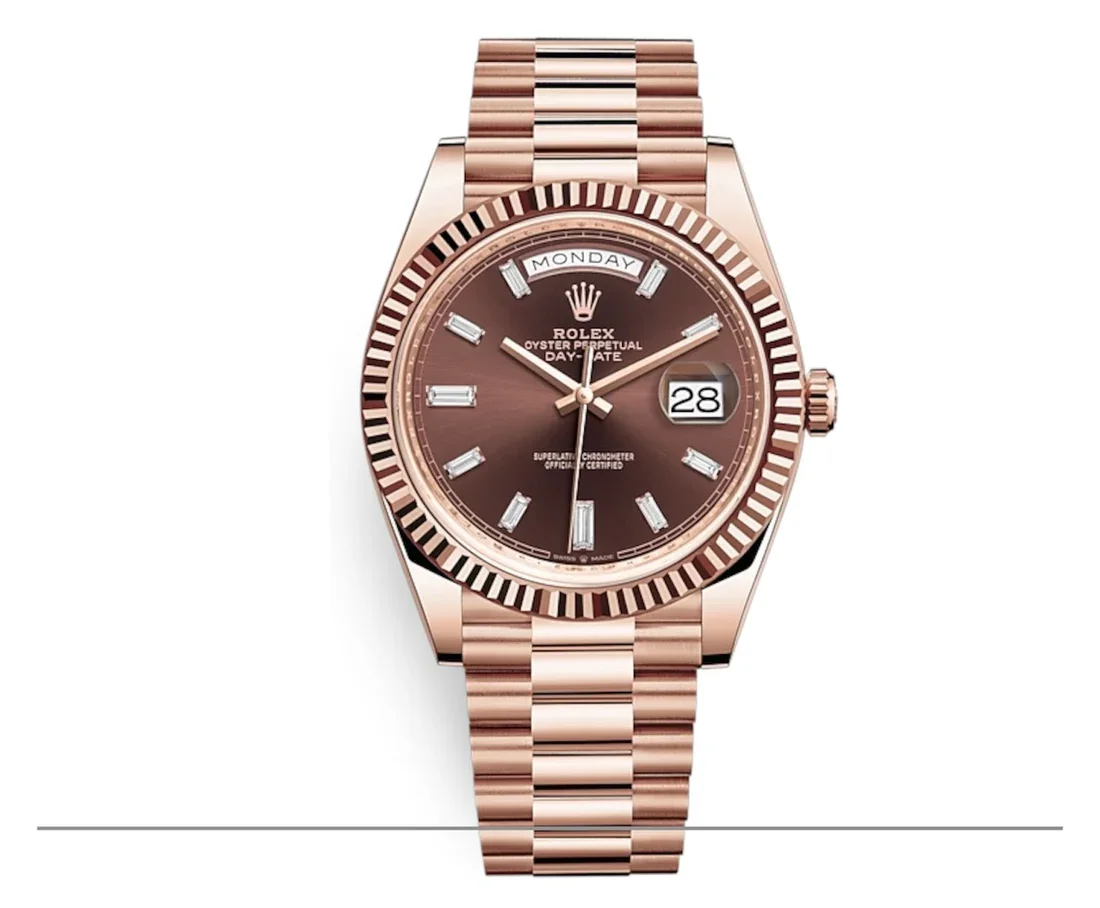Rolex Day-Date 40 Or Everose Chocolat – Prestige & Excellence