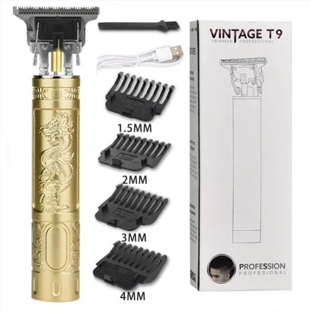 USB Fast Charging Electric Hair Clipper – Professional T9 Vintage Trimmer