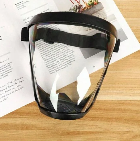 قناع حماية شفاف للوجه بالكامل