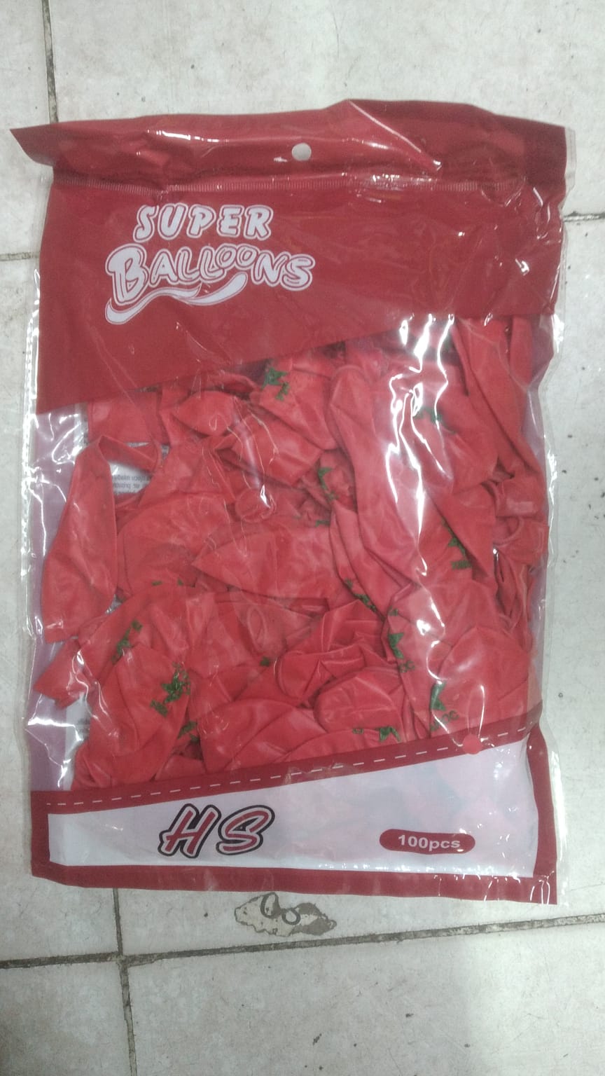 Pack 100 Ballons DIMA MAROC – Rouge Patriotique